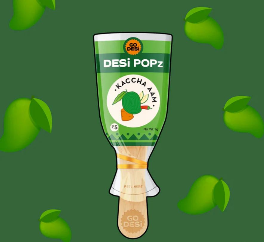 Desi Popz Kaccha Aam Sticks | Pack of 2