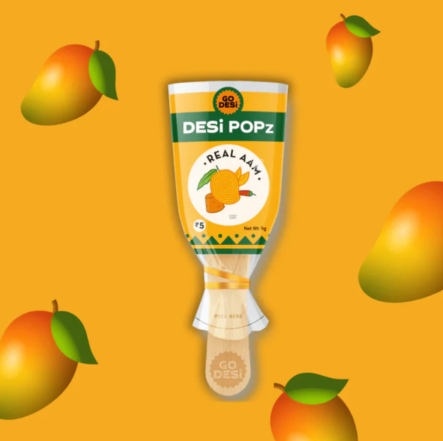 Desi Popz Real Aam Sticks | Pack of 2