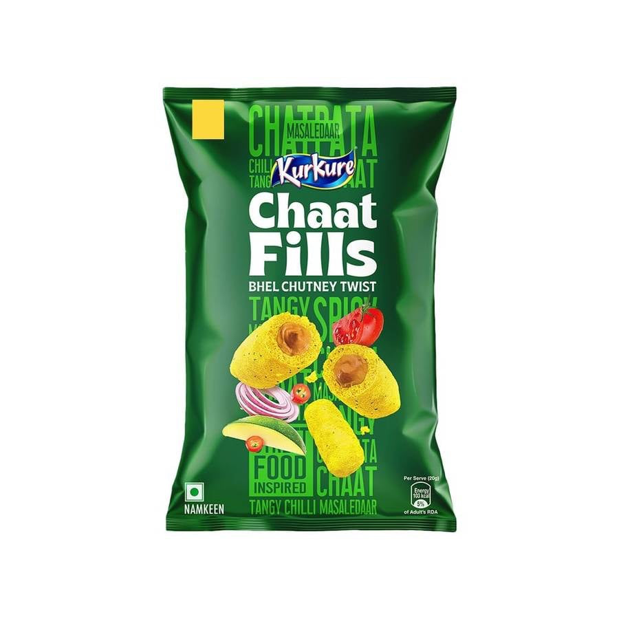 Kurkure Chaat Fills Crisps (Bhel Chutney Twist)1pack